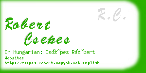 robert csepes business card